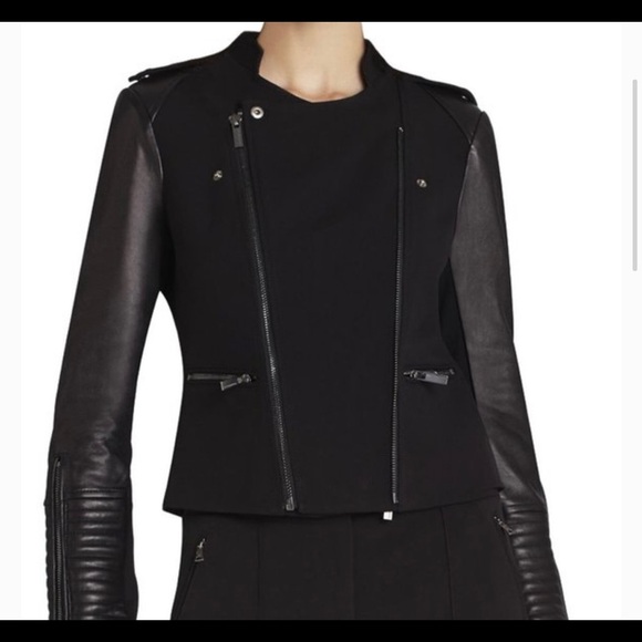 BCBGMaxazria Black Ava Moto Jacket - Small - Picture 2 of 7